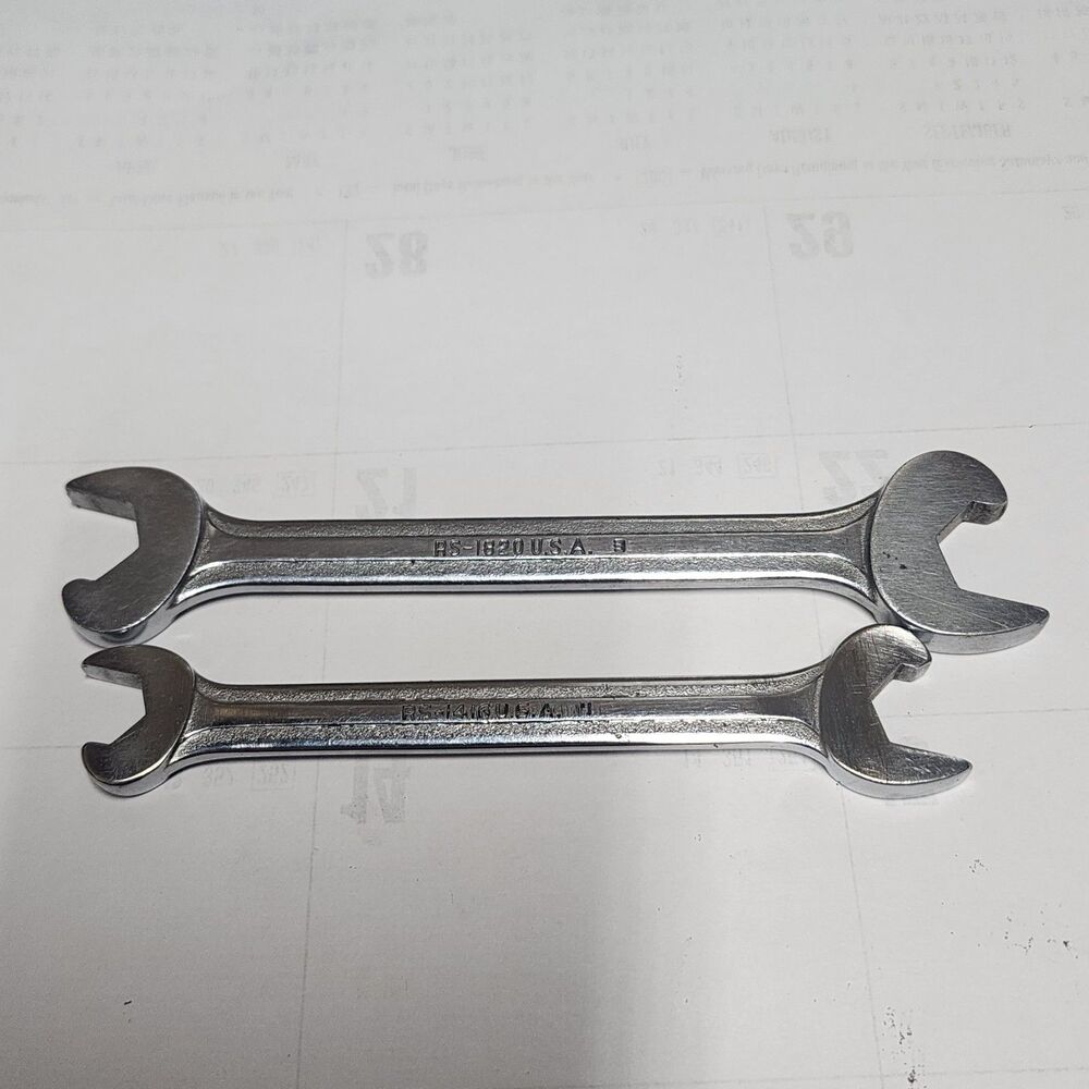 2 VTG Blue Point Supreme Speed Wrenches 7/16-1/2 RS1416 &  9/16-5/8 RS1820 USA
